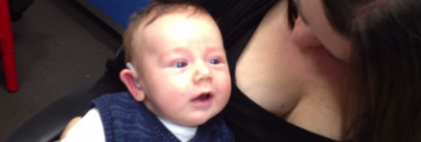 baby hears parents