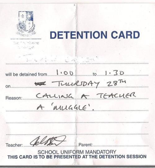 funny detention notes