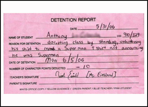 funny detention notes