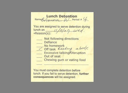 funny detention notes