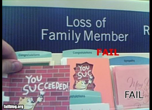 funny greeting card fails