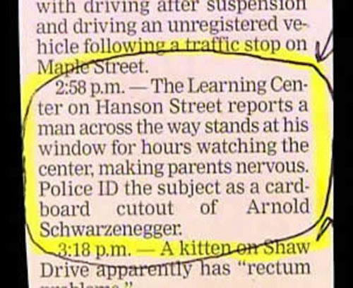 funny police reports