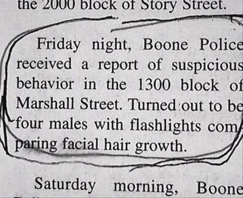 funny police reports