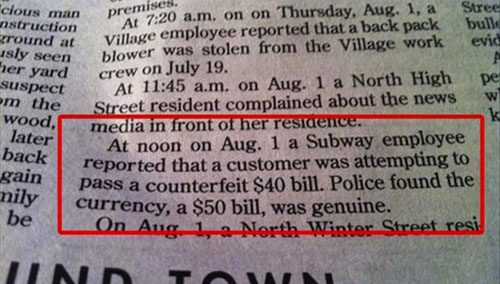 funny police reports