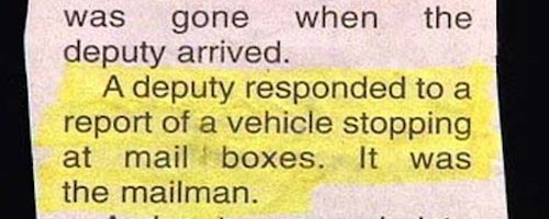 funny police reports