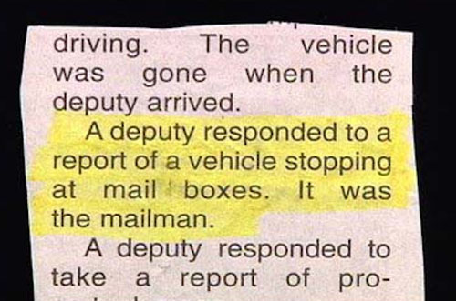 funny police reports