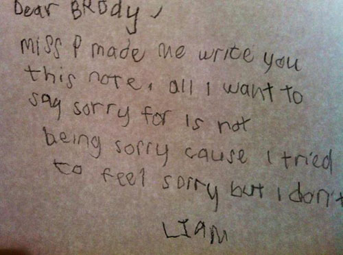 apology note