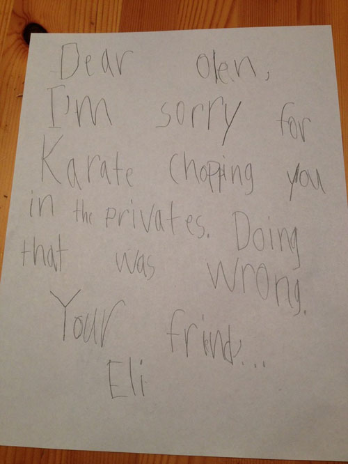 apology note