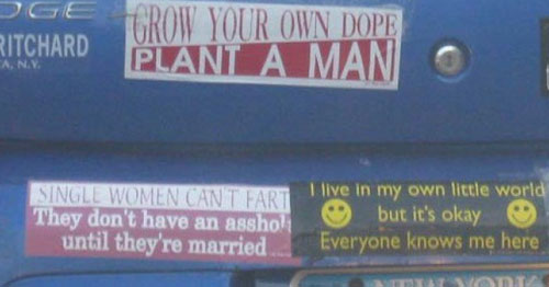 funny bumper stickers