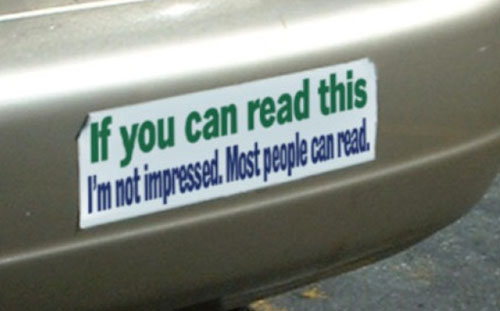 funny bumper stickers